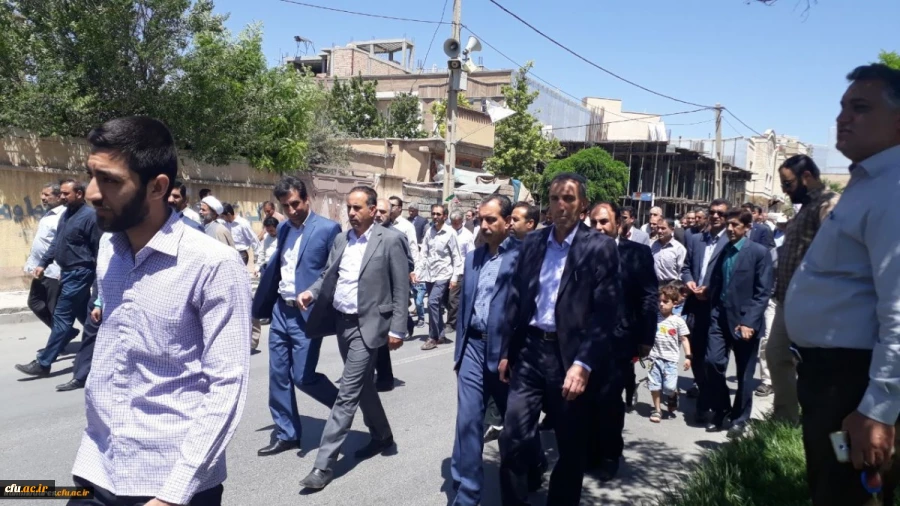 حضور گسترده کارکنان، اساتید و دانشجویان دانشگاه فرهنگیان استان ایلام در راهپیمایی روز جهانی قدس