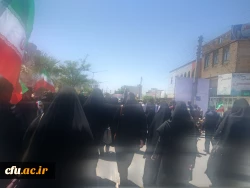 حضور گسترده کارکنان، اساتید و دانشجویان دانشگاه فرهنگیان استان ایلام در راهپیمایی روز جهانی قدس