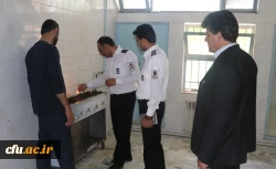 بازدید کارشناسان سازمان آتش نشانی و خدمات ایمنی شهرداری کرمان از دانشگاه فرهنگیان استان