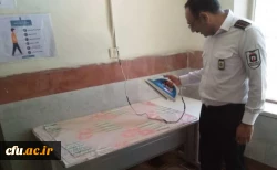 بازدید کارشناسان سازمان آتش نشانی و خدمات ایمنی شهرداری کرمان از دانشگاه فرهنگیان استان