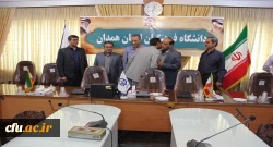 آیین تکریم و معارفه ی عامل مالی دانشگاه فرهنگیان همدان برگزار شد