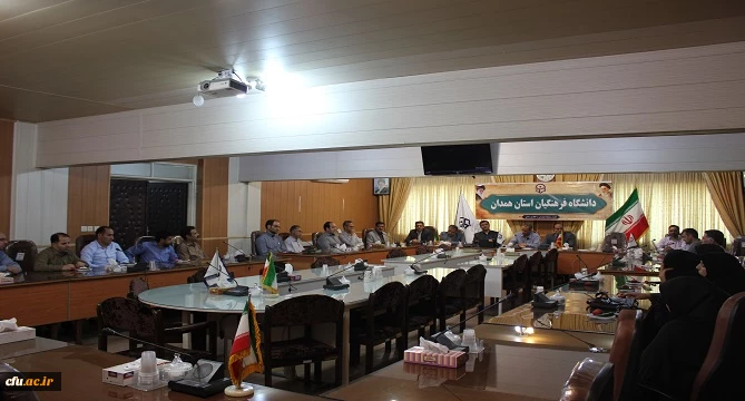 آیین تکریم و معارفه ی عامل مالی دانشگاه فرهنگیان همدان برگزار شد