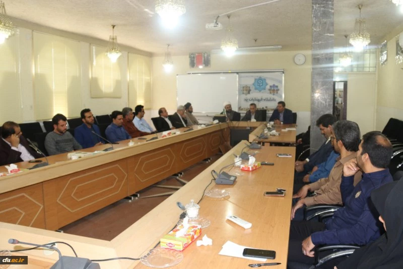 جلسه معارفه معاون آموزشی، فرهنگی و پژوهشی پردیس شهیدان پاک نژاد دانشگاه فرهنگیان یزد
 7