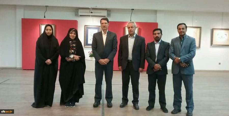 افتتاح نمایشگاه خوشنویسی عضو هیئت علمی دانشگاه فرهنگیان خراسان رضوی با عنوان یک میم