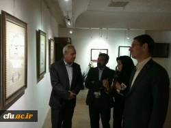 افتتاح نمایشگاه خوشنویسی عضو هیات علمی دانشگاه فرهنگیان خراسان رضوی با عنوان یک میم 3