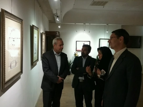 افتتاح نمایشگاه خوشنویسی عضو هیات علمی دانشگاه فرهنگیان خراسان رضوی با عنوان یک میم 3