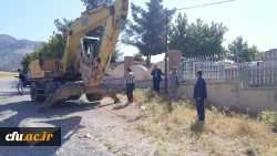 شروع عملیات پروژه آب رسانی به پردیس شهید مدرس دانشگاه فرهنگیان استان ایلام