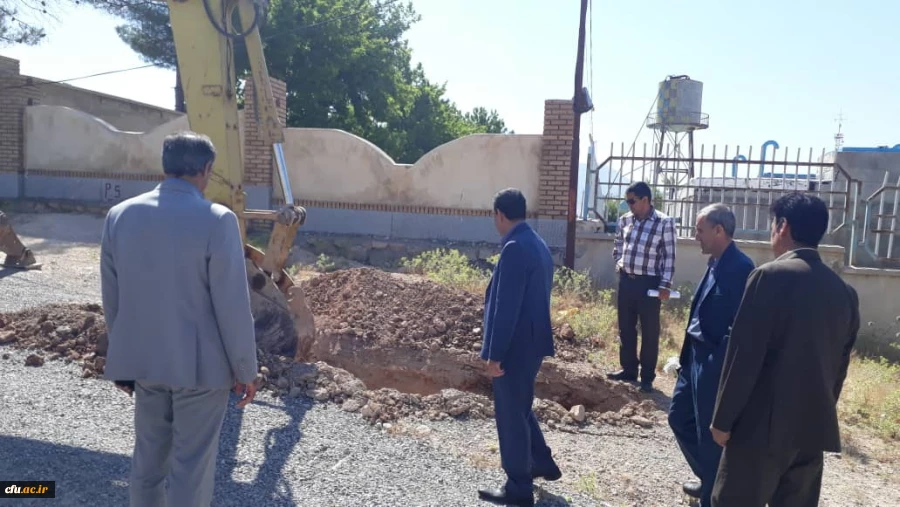 شروع عملیات پروژه آب رسانی به پردیس شهید مدرس دانشگاه فرهنگیان استان ایلام