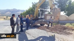 شروع عملیات پروژه آب رسانی به پردیس شهید مدرس دانشگاه فرهنگیان استان ایلام