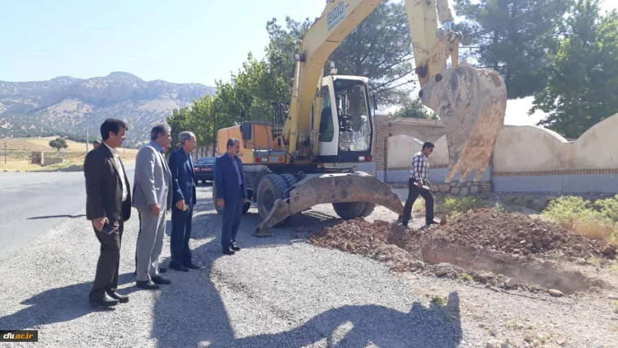 شروع عملیات پروژه آب رسانی به پردیس شهید مدرس دانشگاه فرهنگیان استان ایلام