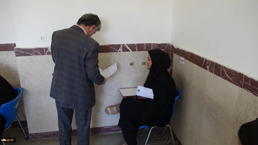 بازدید دکتر سمیعی از روند برگزاری امتحانات پردیس های دانشگاه فرهنگیان استان کردستان 4