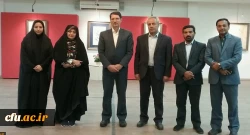 افتتاح نمایشگاه خوشنویسی عضو هیات علمی دانشگاه فرهنگیان خراسان رضوی با عنوان یک میم