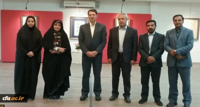 افتتاح نمایشگاه خوشنویسی عضو هیات علمی دانشگاه فرهنگیان خراسان رضوی با عنوان یک میم