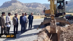 شروع عملیات پروژه آب رسانی به پردیس شهید مدرس دانشگاه فرهنگیان استان ایلام