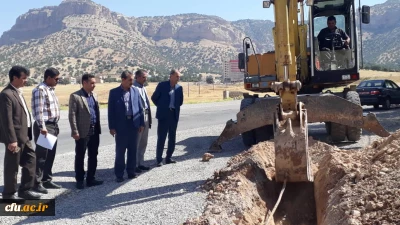 شروع عملیات پروژه آب رسانی به پردیس شهید مدرس دانشگاه فرهنگیان استان ایلام بعد از گذشت بیش از سه دهه