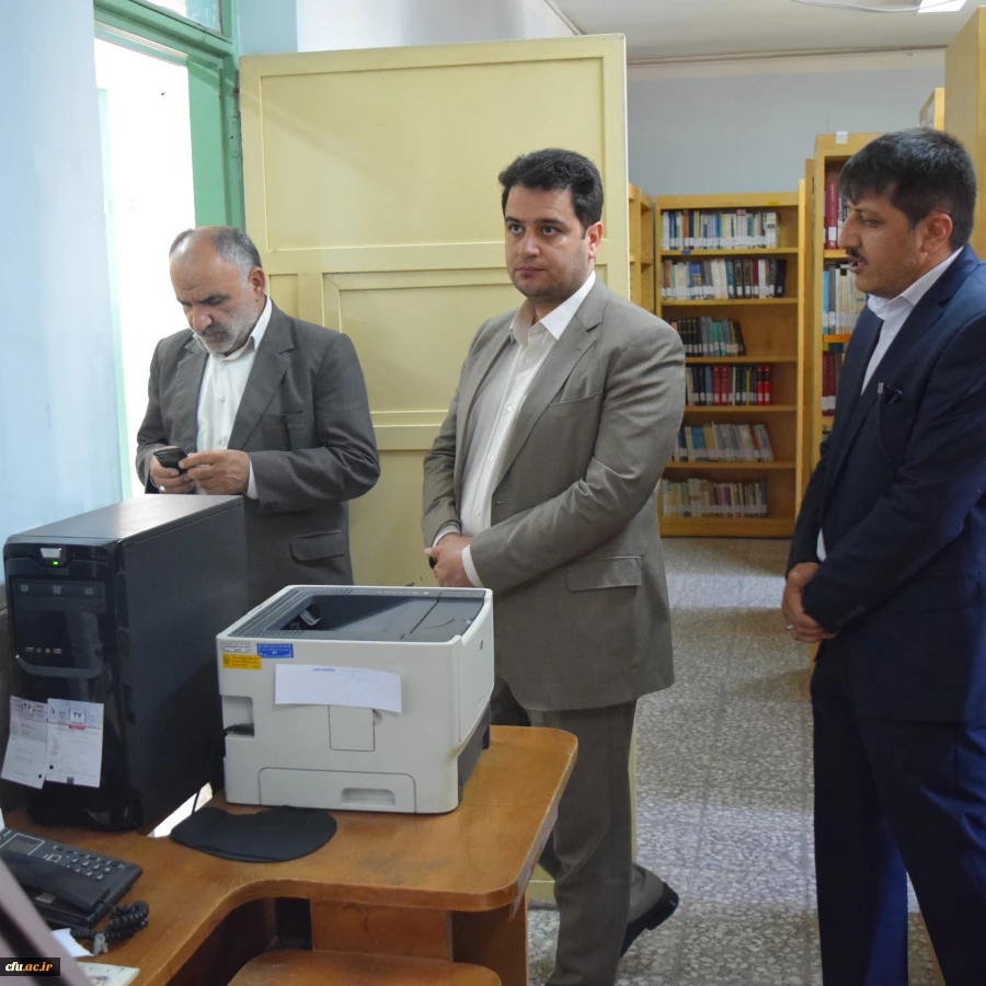 حضور معاون آموزشی و تحصیلات تکمیلی دانشگاه هم زمان با ایام امتحانات در پردیس های استان چهار محال و بختیاری  3