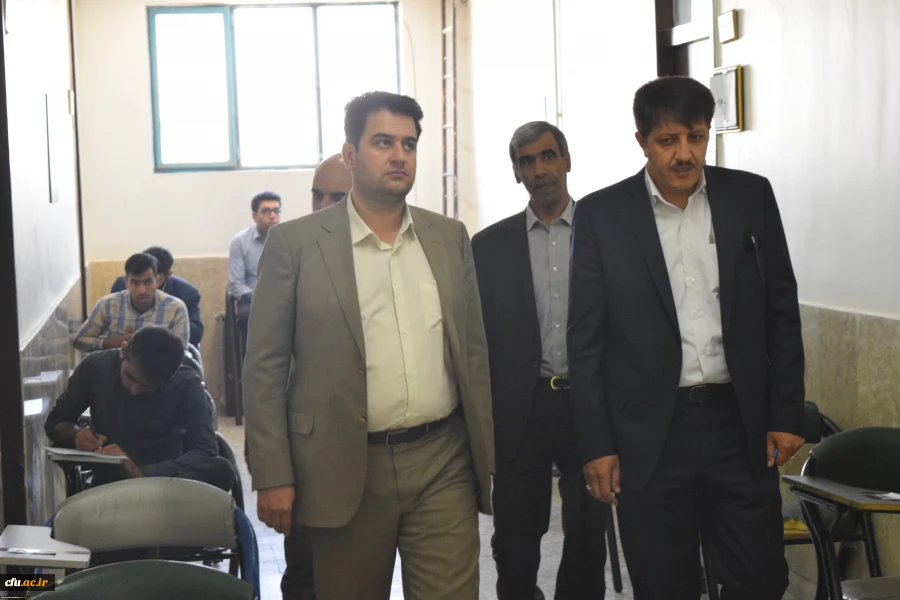 حضور معاون آموزشی و تحصیلات تکمیلی دانشگاه هم زمان با ایام امتحانات در پردیس های استان چهار محال و بختیاری 2