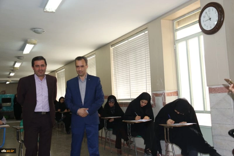 بازدید مدیران حوزه معاونت آموزشی و تحصیلات تکمیلی دانشگاه فرهنگیان از حوزه های امتحانی پردیس های استان یزد
 9