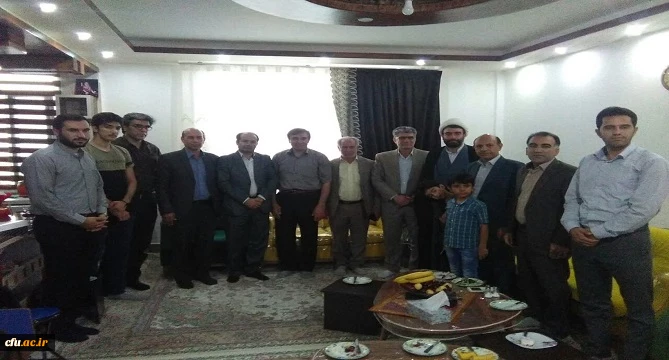 دیدار جمعی از دانشگاهیان دانشگاه فرهنگیان استان لرستان با خانواده شهیدایمان بابایی