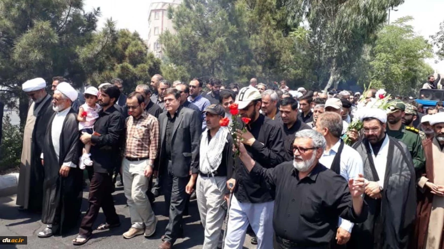 مراسم وداع و تدفین شهید گمنام قم با حضور رییس و معاون فرهنگی دانشگاه فرهنگیان
 2