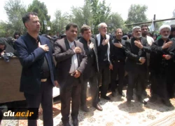 مراسم وداع و تدفین شهید گمنام قم با حضور رییس و معاون فرهنگی دانشگاه فرهنگیان 6