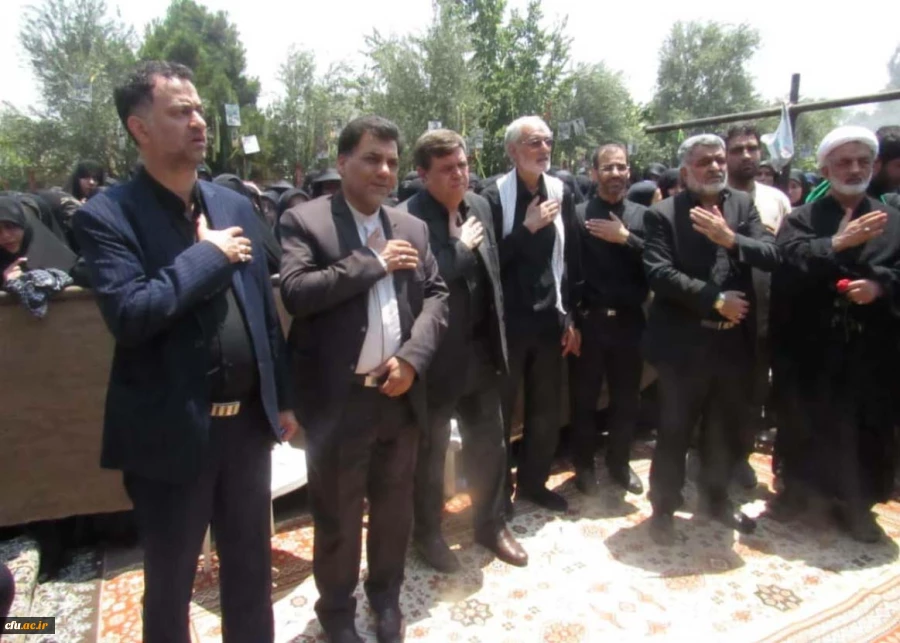 مراسم وداع و تدفین شهید گمنام قم با حضور رییس و معاون فرهنگی دانشگاه فرهنگیان 6