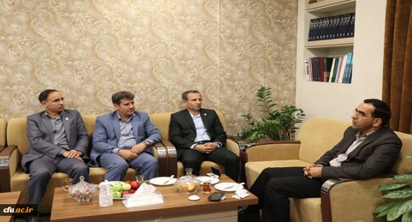 دیدار دکتر طاهری نیا معاون پژوهش و فناوری دانشگاه فرهنگیان با معاون سیاسی امنیتی استانداری مازندران