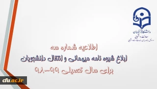 معاون دانشجویی دانشگاه خبر داد:

شیوه نامه میهمانی و انتقال دانشجویان ابلاغ شد.