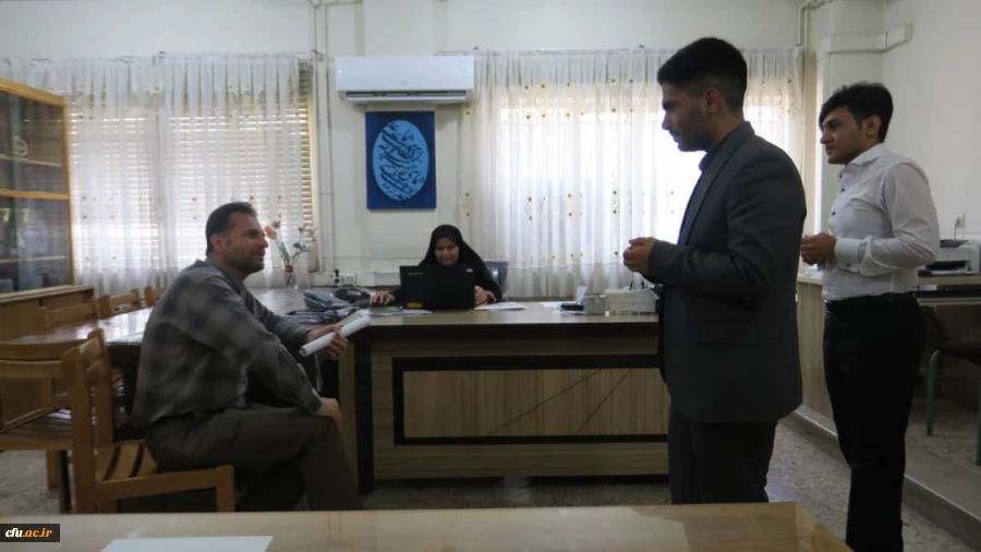 اولین روز برگزاری بیست و نهمین جشنواره فرهنگی (تئاتر و سرود ) دانشگاه فرهنگیان
حضور و پذیرش دانشجویان و جلسه توجیهی دکتر میرمعینی با مسئولین و سرپرستان اعزام شده 5