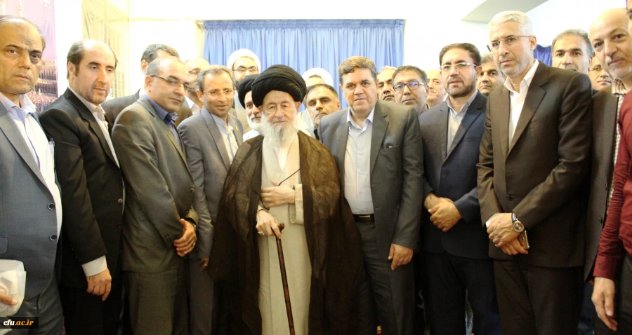 دیدار اعضای هیئت رئیسه و مدیران استانی دانشگاه فرهنگیان سراسر کشور با مرجع تقلید جهان تشییع حضرت آیت الله العظمی علوی گرگانی