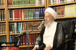 دیدار اعضای هیئت رئیسه و مدیران استانی دانشگاه فرهنگیان سراسر کشور با مرجع تقلید جهان تشییع حضرت آیت الله العظمی مکارم شیرازی