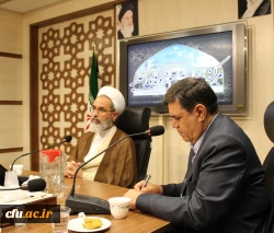 دیدار هئیت رئیسه دانشگاه فرهنگیان و روسای استانی سراسر کشور با آیت الله اعرافی