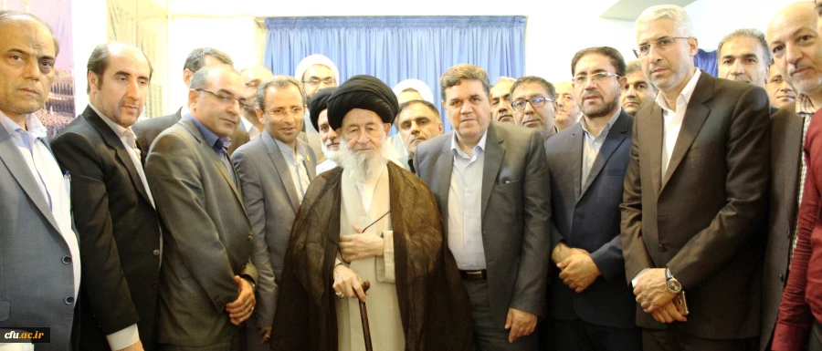 دیدار اعضای هیئت رئیسه و مدیران استانی دانشگاه فرهنگیان سراسر کشور با مرجع تقلید جهان تشییع حضرت آیت الله العظمی علوی گرگانی 2