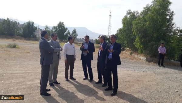 بازدید مدیر کل محترم رفاه و پشتیبانی سازمان مرکزی از زمین در دست احداث سالن اجتماعات پردیس شهید مدرس