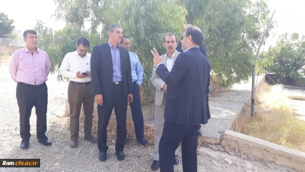بازدید مدیر کل محترم رفاه و پشتیبانی سازمان مرکزی از زمین در دست احداث سالن اجتماعات پردیس شهید مدرس