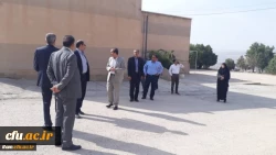 بازدید مدیر کل محترم رفاه و پشتیبانی سازمان مرکزی از زمین در دست احداث سالن اجتماعات پردیس شهید مدرس
