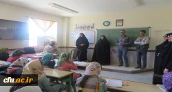 بازدید مسئول دفتر نهاد نمایندگی مقام معظم رهبری دانشگاه فرهنگیان همدان از اردوی جهادی دانشجویان بسیجی