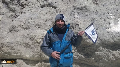 صعود افتخارآفرین آقای مهندس رضایی، سرپرست مرکز هوشمندسازی دانشگاه فرهنگیان به قله دماوند