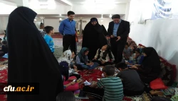 بازدید آقای دکتر محمودلو مدیر امور پردیسهای استان و خانم دکتر پایز سرپرست پردیس علامه طباطبایی آذربایجان غربی  از اردوهای جهادی حوزه بسیج دانشجویی 5