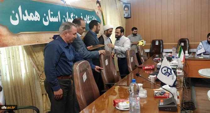مراسم تکریم و معارفه مسئول حوزه شهید مطهری بسیج دانشجویی دانشگاه های استان همدان به میزبانی پردیس شهید مقصودی برگزار شد