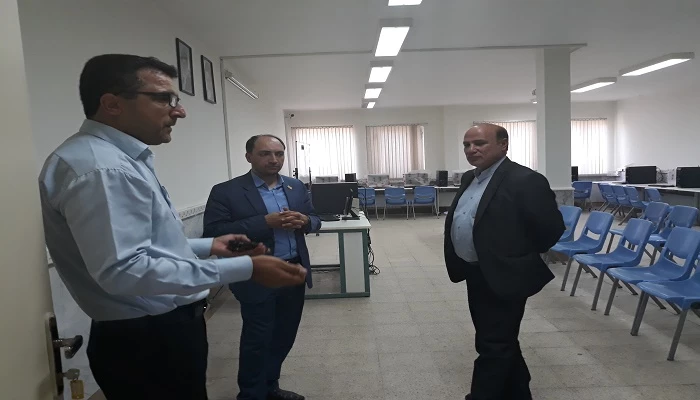 جناب آقای مهندس رضایی سرپرست مرکز هوشمند سازی دانشگاه فرهنگیان کشور و هیات همراه از پردیس ها و مراکز استان بازدید کردند 7