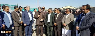 کلنگ احداث ساختمان جدید پردیس رسالت زاهدان ودانشگاه فرهنگیان چابهار به زمین زده شد