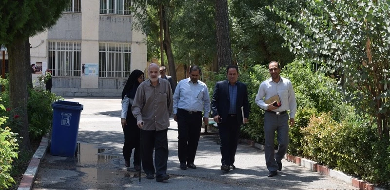 بازدید مدیرکل نوسازی و رئیس مجمع خیرین مدرسه ساز استان کرمانشاه از پردیس شهید صدوقی 2