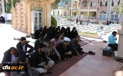 مراسم تجلیل از آزادگان با حضور کارکنان و اساتید دانشگاه فرهنگیان استان در گلزار شهدای شهر کرمان
