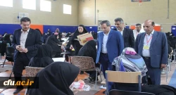 بازدید معاون پژوهش و فناوری سازمان مرکزی دانشگاه فرهنگیان از حوزه امتحانی آزمون اصلح  مهارت آموزان ماده 28