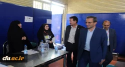 بازدید معاون پژوهش و فناوری سازمان مرکزی دانشگاه فرهنگیان از حوزه امتحانی آزمون اصلح  مهارت آموزان ماده 28