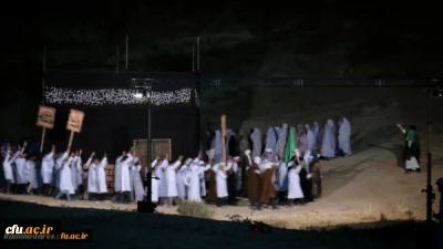 نمایش بزرگ بازسازی واقعه غدیر خم  با همکاری دانشگاه فرهنگیان استان و سپاه ناحیه ایلام  با استقبال کم نظیر شهروندان برگزار گردید