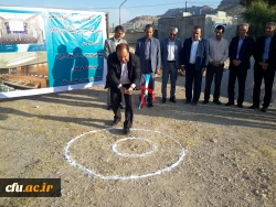 افتتاح پروژه اتصال به شبکه آب شرب شهری و کلنگ زنی سالن اجتماعات پردیس شهید مدرس