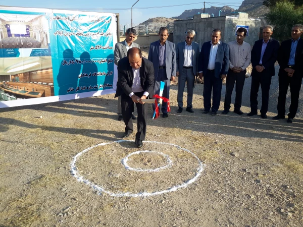 افتتاح پروژه اتصال به شبکه آب شرب شهری و کلنگ زنی سالن اجتماعات پردیس شهید مدرس