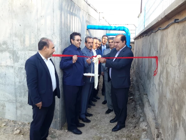 افتتاح پروژه اتصال به شبکه آب شرب شهری و کلنگ زنی سالن اجتماعات پردیس شهید مدرس